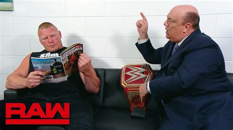 Paul Heyman Pleads With Brock Lesnar To Go To The Ring Raw July 30