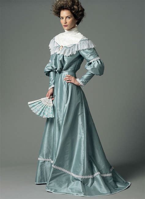 B5970 Edwardian Dress Old Fashion Dresses Historical Dress Patterns