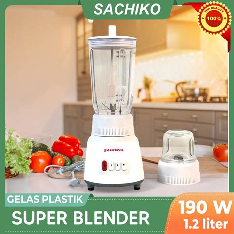 (ABS) BLENDER 2 IN1 PREMIUM SACHIKO 1,2 LITER | Shopee Indonesia