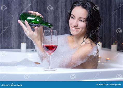 Woman Takes Bath Royalty Free Stock Photo Image
