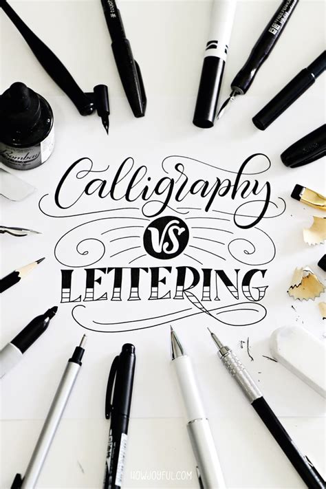 The Difference Between Calligraphy Lettering And Typography In 2020