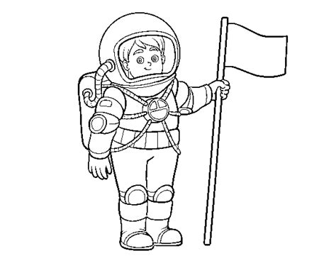 Mientras creces y te preparas para conseguir tu deseo, aquí te dejo este dibujo de un astronauta flotando para que te entreposeas coloreándolo y luego decores tu habitación con tu fantástico dibujo. Dibujo de Un astronauta para Colorear - Dibujos.net