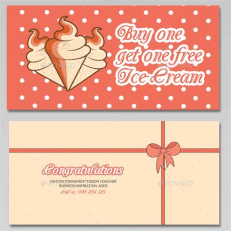 ice cream gift certificate template