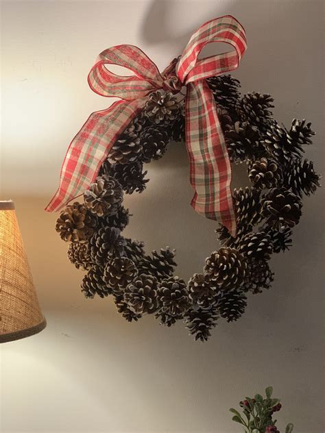 DIY Snow-Kissed Pinecone Wreath | Pinecone wreath ...
