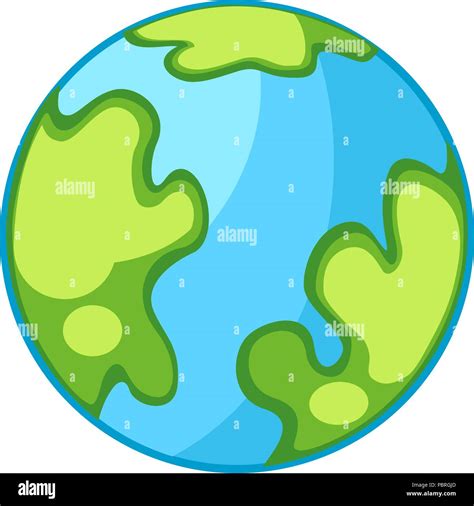 Vector De Dibujos Animados El Planeta Tierra Imagen Vector De Stock Alamy