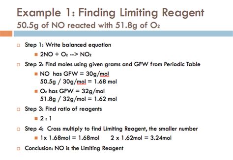 To find the limiting reactant, calculate how much product would be produced from all given reactants. Limiting Reagents - BREAKING NEWS: Reagents must be ...