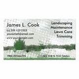Landscaping Business Cards Examples