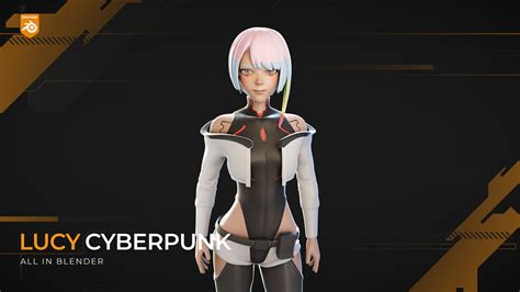 Artstation Lucy Cyberpunk Edgerunners 3d Model Character Resources