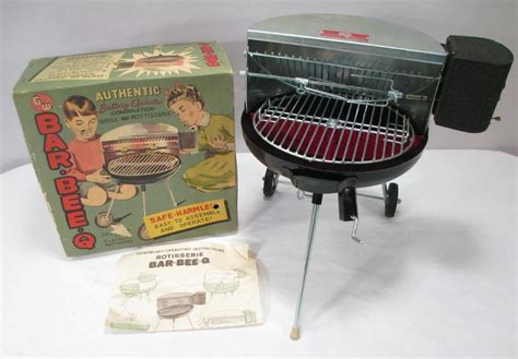 Vintage Juniors Genuine Barbecue Grill Toy Bbq W Box Battery