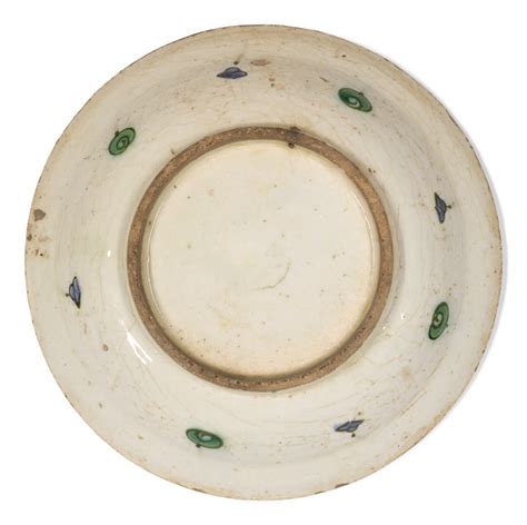 An Iznik Polychrome Pottery Dish With Central Hyacinth Turkey Circa