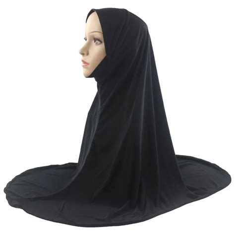 Muslim Women Hijab Islamic Scarf Woman Amira Cap Chest Scarf Full Cover Headwear Soft Stretch In