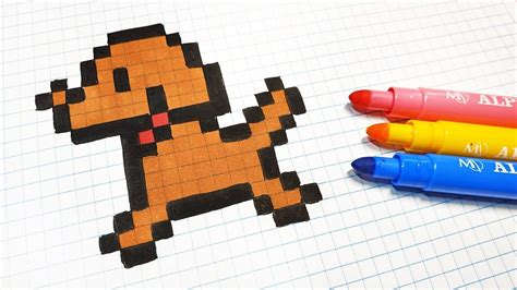 Handmade Pixel Art How To Draw A Kawaii Dog Pixelart Pixel Images