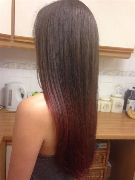 Red Dip Dye ️ Hair Fashion Ontrend Red Red Dip Dye Dye Hair