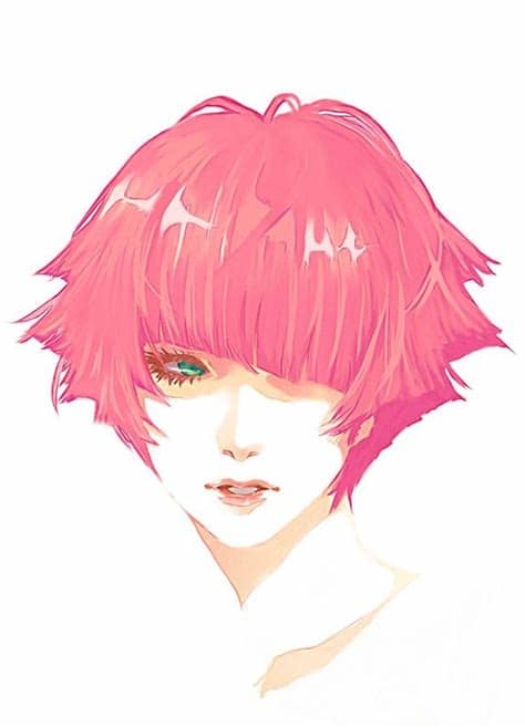 Pink hair seems bright, cheerful and happy for some reason. pink hair by jounetsunoakai | Ilustração, Arte conceitual ...