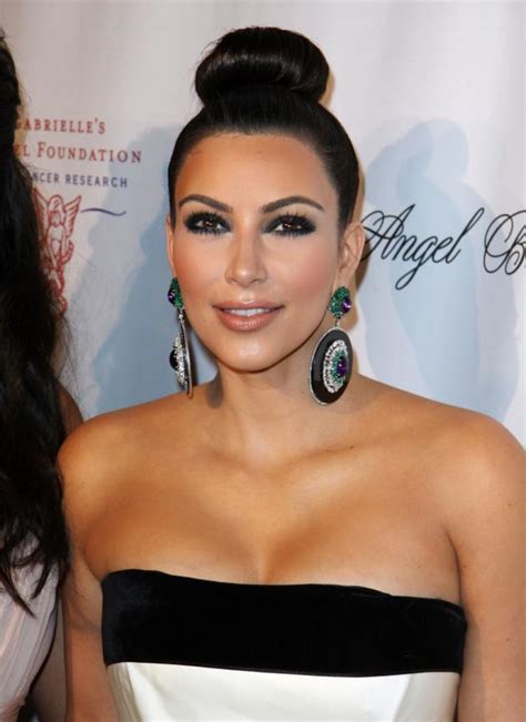 Kim Kardashian Bangs Or Bun The Hollywood Gossip