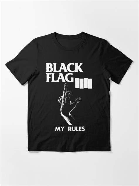 Camiseta Black Flag My Rules Pintura Feita À Mão Elo7