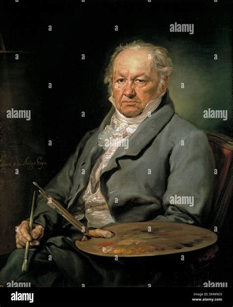 Portrait Of Francisco Goya By Vicente Lopez Y Portana 1826 Stock Photo
