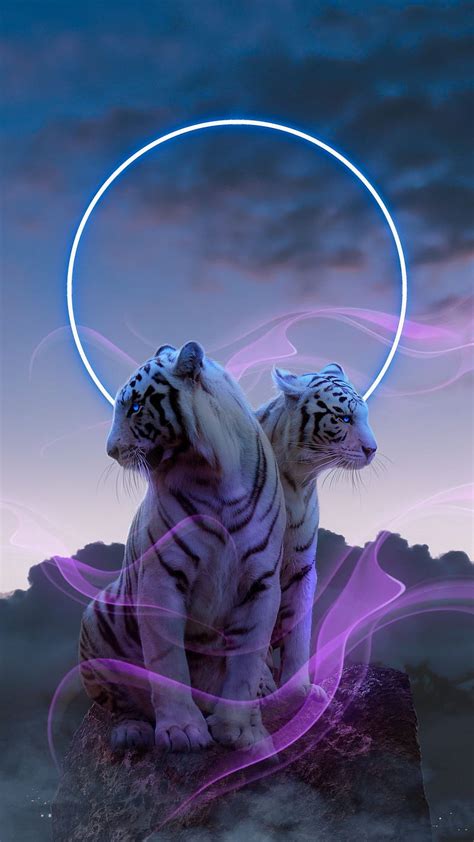 Fantasy Tigers Wallpaper