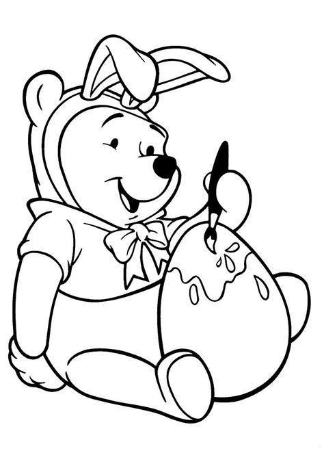Winnie The Pooh Easter Coloring Pages Easter Coloring Pages Easter