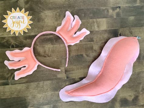 Youve Found It A Fun Coral And Pink Axolotl Headband Andor Tail