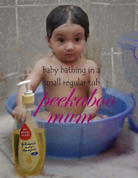 Peekaboo How To Bath Ur Newborn Baby With No Tears And Cries In