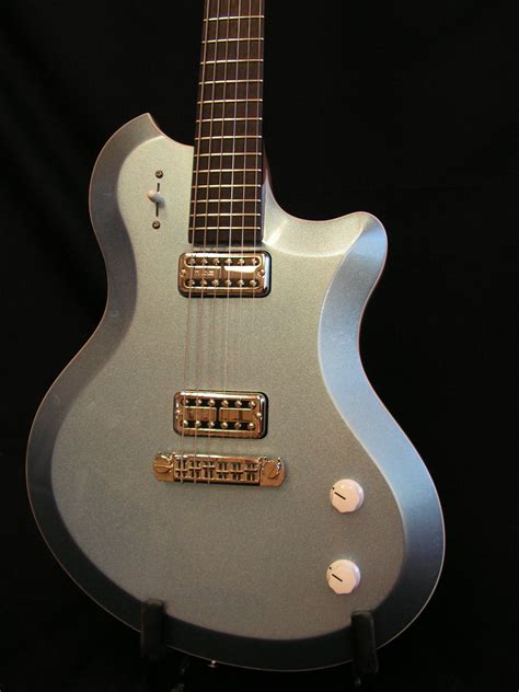 Ice Blue Metallic Oceana Duo Tone Guitar Design Unique Guitars