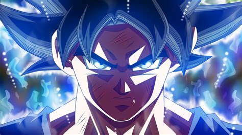 Download Wallpaper 1366x768 Wounded Son Goku Ultra Instinct Dragon
