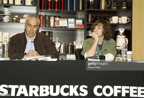 Author David Sheff And Son Nic Sheff Appear In A New York City News