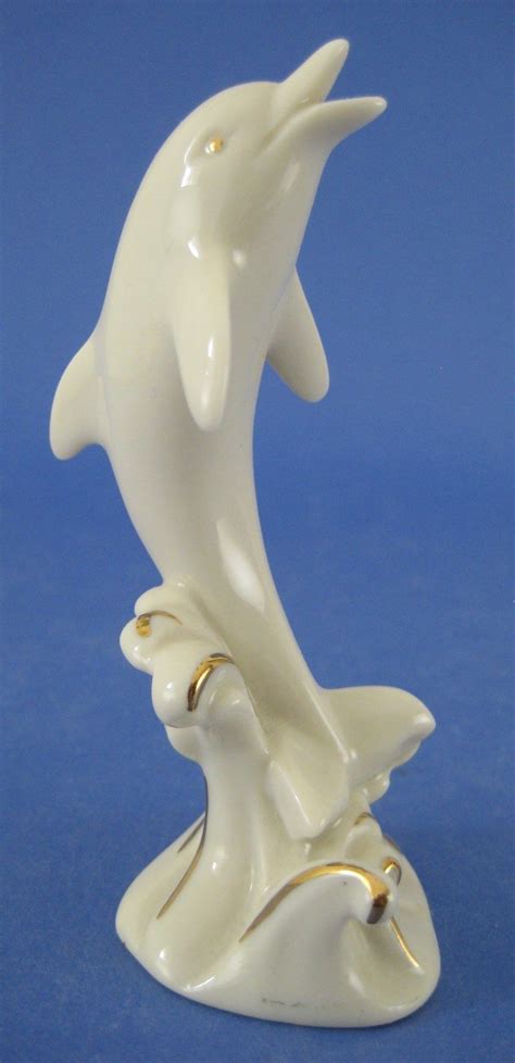 Lenox Dancing Dolphin Figurine Classic Ivory Miniature Figurines