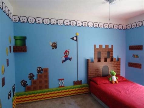 Super Mario Bros Theme Bedroom Bedroom Themes Super Mario Room