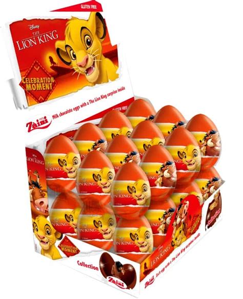 Zaini Lion King Chocolate Surprise Egg 24 Pacific Candy Wholesale