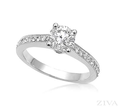 Eternity Style Engagement Ring | Engagement rings, Pave engagement ring, Diamond engagement rings