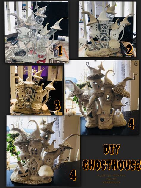 Fairyhouse Diy Creativemominspiration Selfmade Whimsical Ghost House From Plastic Bottles