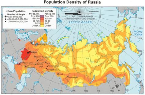 Population Density Of Russia Mapas Planos