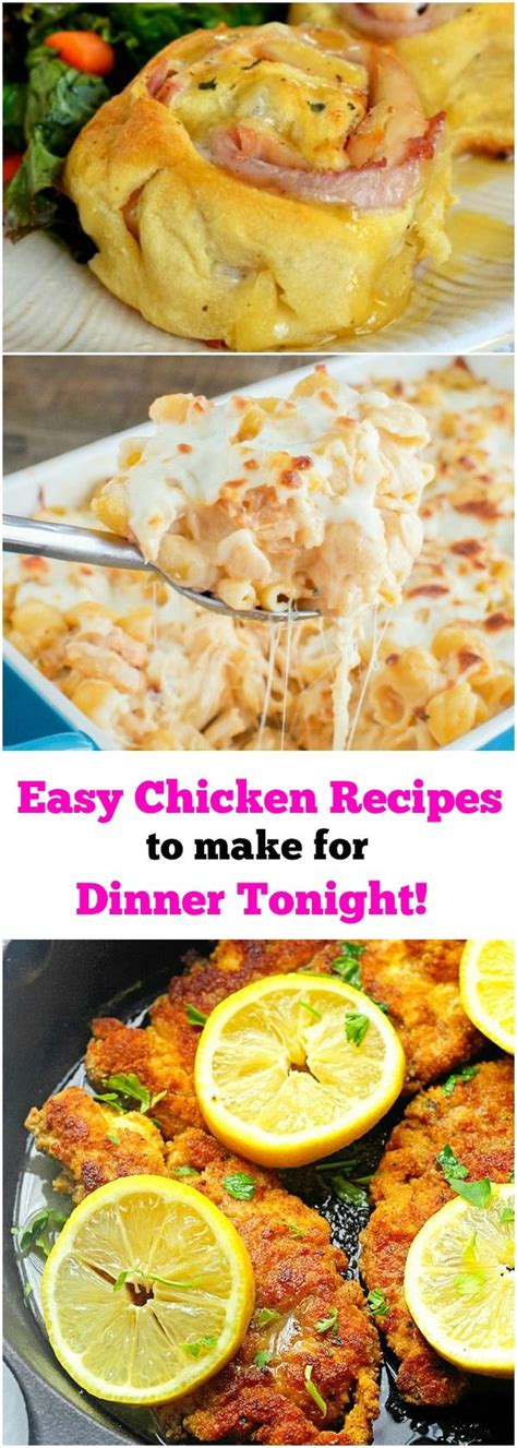 17 Super Easy Chicken Recipes To Make For Dinner Tonight Easy Chicken