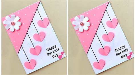 Parents Day Card Making Handmadeeasy And Beautiful Card For Parents