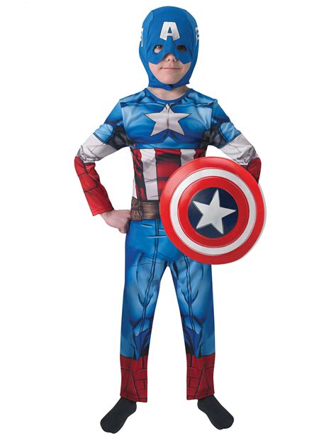 Coffret Déguisement Captain America Avec Bouclier Garçon Deguise Toi
