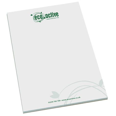 Uk A5 50 Sheet Recycled Notepad Printed 703185