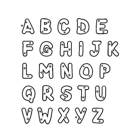 Coloriage Alphabet Facile Dessin Gratuit Imprimer