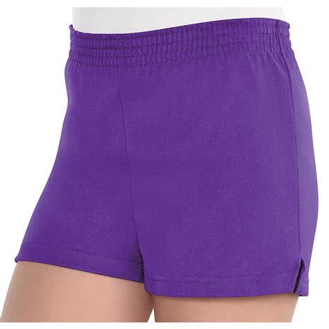 Girls Purple Sport Shorts Party City