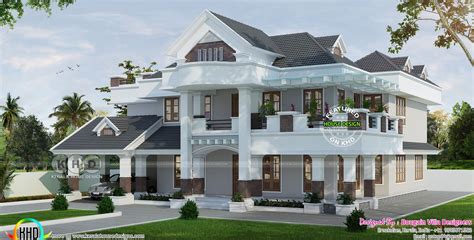 Classic Style Spacious 4 Bhk House 3350 Sqft Kerala Home Design And