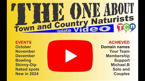 Events Nov Dec Membership Naturist Nude Lifestyle Tcn Youtube