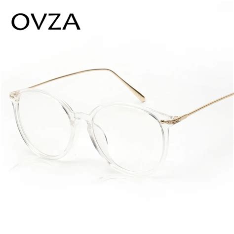 buy ovza metal oversized glasses frame women translucent frame classic retro