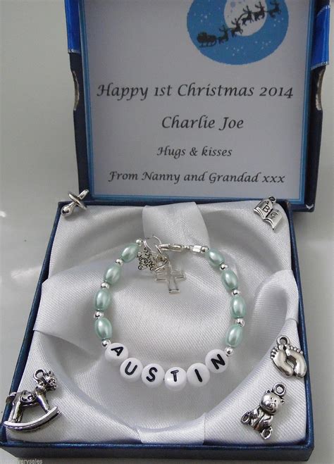 Your birthday has come, dear son, and today you become a gentleman. Baby boy 1st #birthday xmas #christening present #bracelet ...