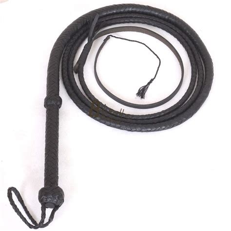 Buy Indiana Jones Style Bull Whip 4 Foot 8 Plaits Real Cow Hide Leather