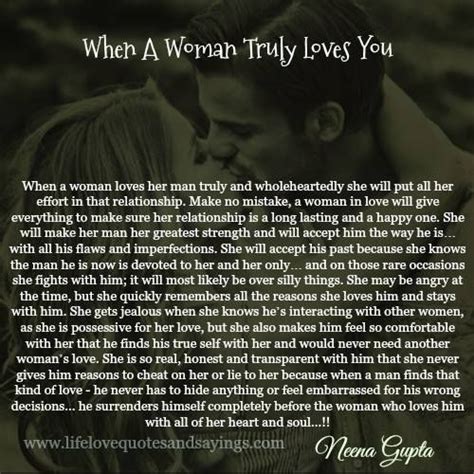 When A Woman Truly Loves You Love You Love Her Relationship