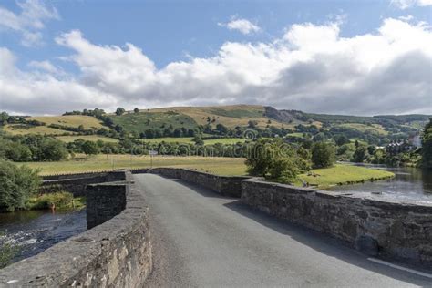 Welsh Countryside And An Old Stone Bridge Stock Image Image Of