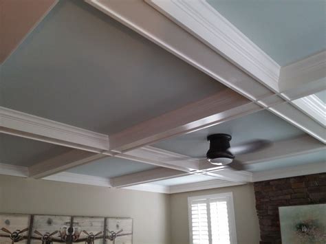 Craftsman Style Coffered Ceiling Install Finish Carpentry Next At