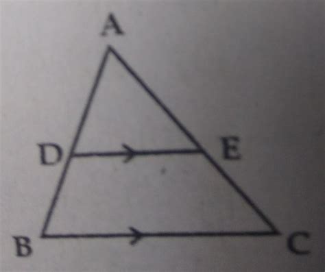 In Triangle Abc D And E Are The Mid Points Of Sides AB And AC If BC