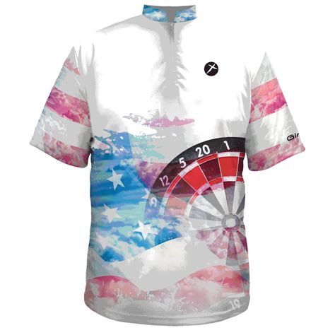 Custom Darts Shirt Patriotic Flag 2 Girox Sportswear